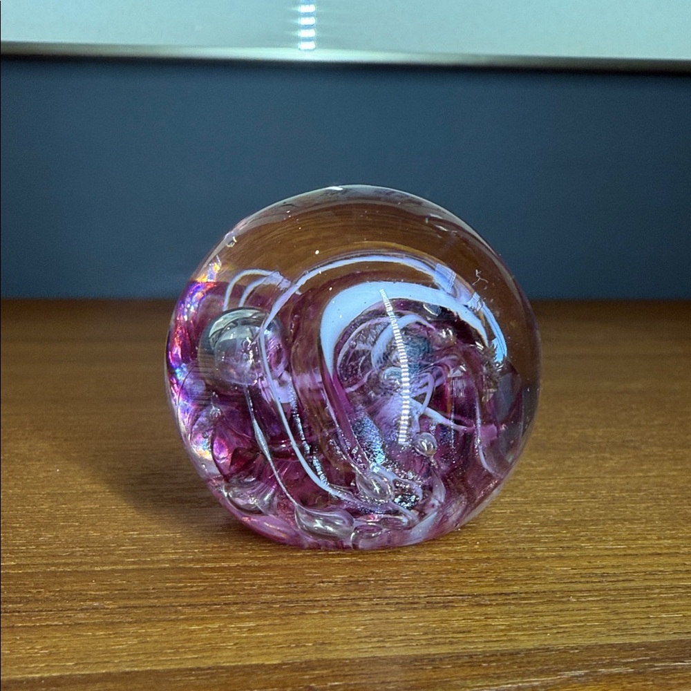 Artistic Pink Glass Sphere